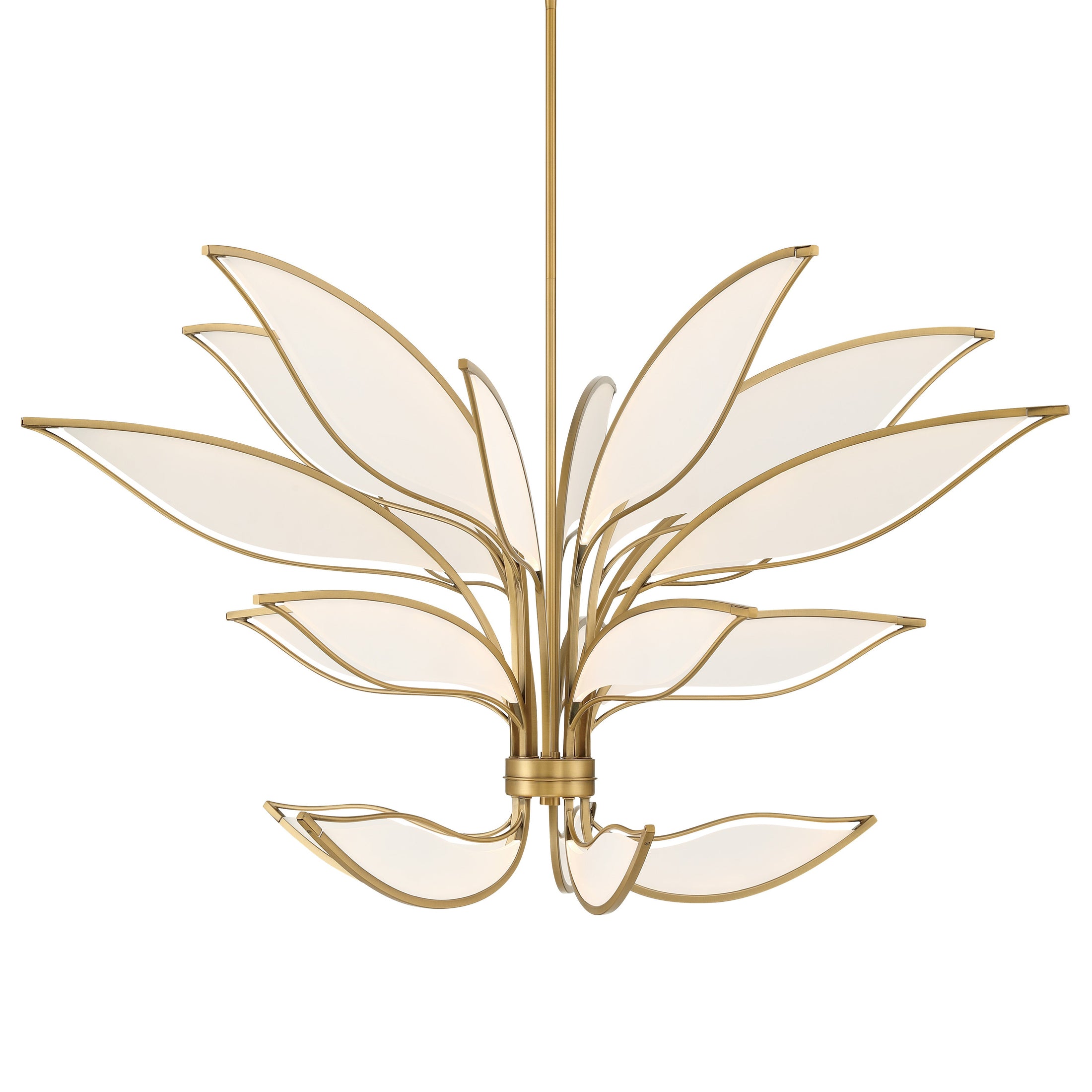 Papilio LED Chandelier - Legacy Brass with Acrylic - Minka-Lavery