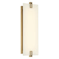 Load image into Gallery viewer, Aizen 19" LED Wall Sconce in Soft Brass Finish with Faux Alabaster - Minka-Lavery
