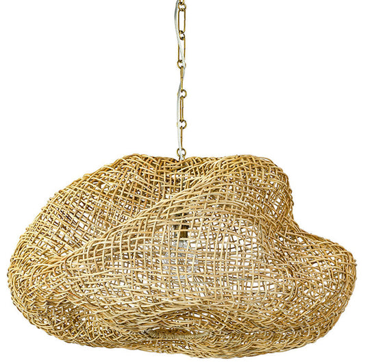 Palecek Andorra Wicker Pendant - Overstock