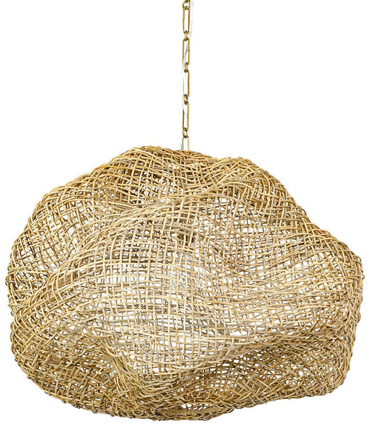 Palecek Andorra Wicker Pendant - Overstock