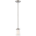 Load image into Gallery viewer, Overland Park 1 Light Mini Pendant in Brushed Nickel Finish with Etched White Glass - Minka-Lavery
