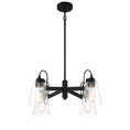 Load image into Gallery viewer, Beckonridge 4 Light Chandelier in Coal Finish with Clear Glass - Minka-Lavery
