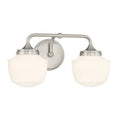 Load image into Gallery viewer, Cornwell 2 Light Bath Vanity in Brushed Nickel, Reversible, with Etched Opal Glass - Minka-Lavery

