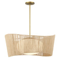 Load image into Gallery viewer, Key Largo 28" 1 Light Pendant in Soft Brass Finish with Etched Opal Glass - Minka-Lavery
