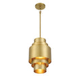 Load image into Gallery viewer, SpyGlass Terrace 1 Light Pendant made out of Steel with a Soft Brass Finish - Minka-Lavery
