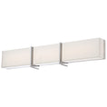 Load image into Gallery viewer, High Rise Bath LED Bath Light in Chrome Finish with Mitered White Glass - Minka-Lavery
