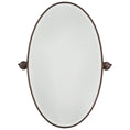 Load image into Gallery viewer, Pivoting Mirrors Oval Mirror in Dark Brushed Bronze Finish - Minka-Lavery
