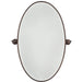 Pivoting Mirrors Oval Mirror in Dark Brushed Bronze Finish - Minka-Lavery