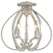 Tilbury 3 Light Semi Flush in Polished Nickel - Minka-Lavery