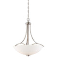 Load image into Gallery viewer, Overland Park 3 Light Pendant in Brushed Nickel Finish with Etched Opal Glass - Minka-Lavery
