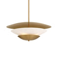 Load image into Gallery viewer, Solara 4-Light Pendant - Legacy Brass with Faux Alabaster - Minka-Lavery
