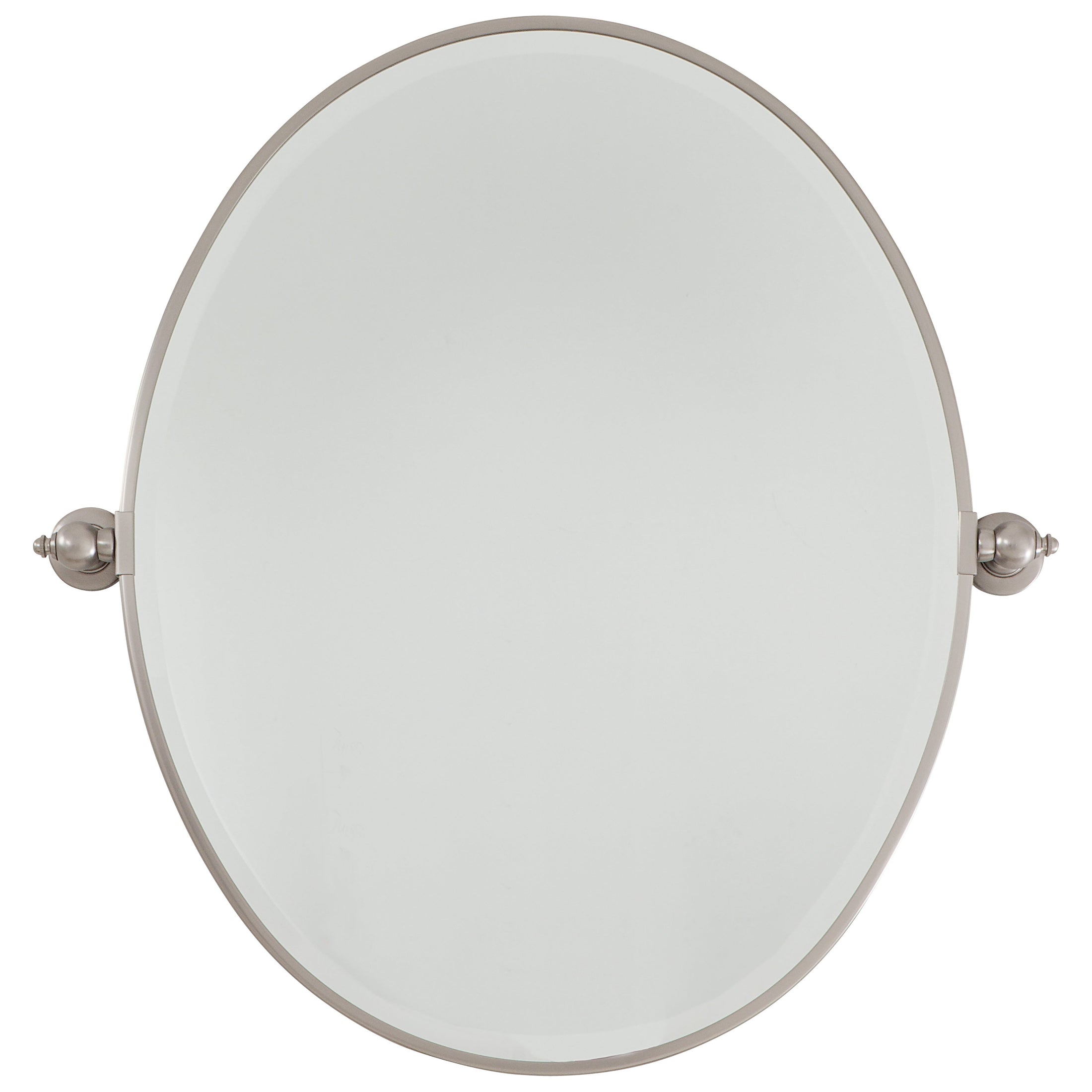 Pivoting Mirrors Oval Pivoting Mirror in Brushed Nickel Finish - Minka-Lavery