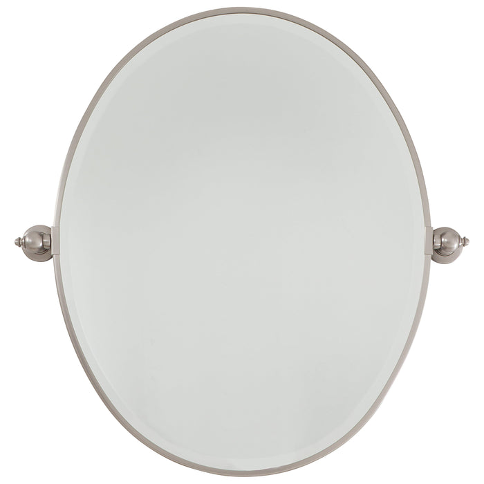 Pivoting Mirrors Oval Pivoting Mirror in Brushed Nickel Finish - Minka-Lavery
