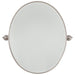 Pivoting Mirrors Oval Pivoting Mirror in Brushed Nickel Finish - Minka-Lavery