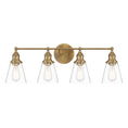 Load image into Gallery viewer, Barwell 4 Light Vanity in Oxidized Aged Brass Finish with Clear Glass - Minka-Lavery
