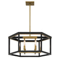 Load image into Gallery viewer, UNION ESTATES 6 Light Pendant in Coal and Soft Brass Finish - Minka-Lavery
