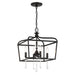 Laurel Estate Laurel Estate - 4 Light Foyer Semi Flush in Coal Finish - Minka-Lavery