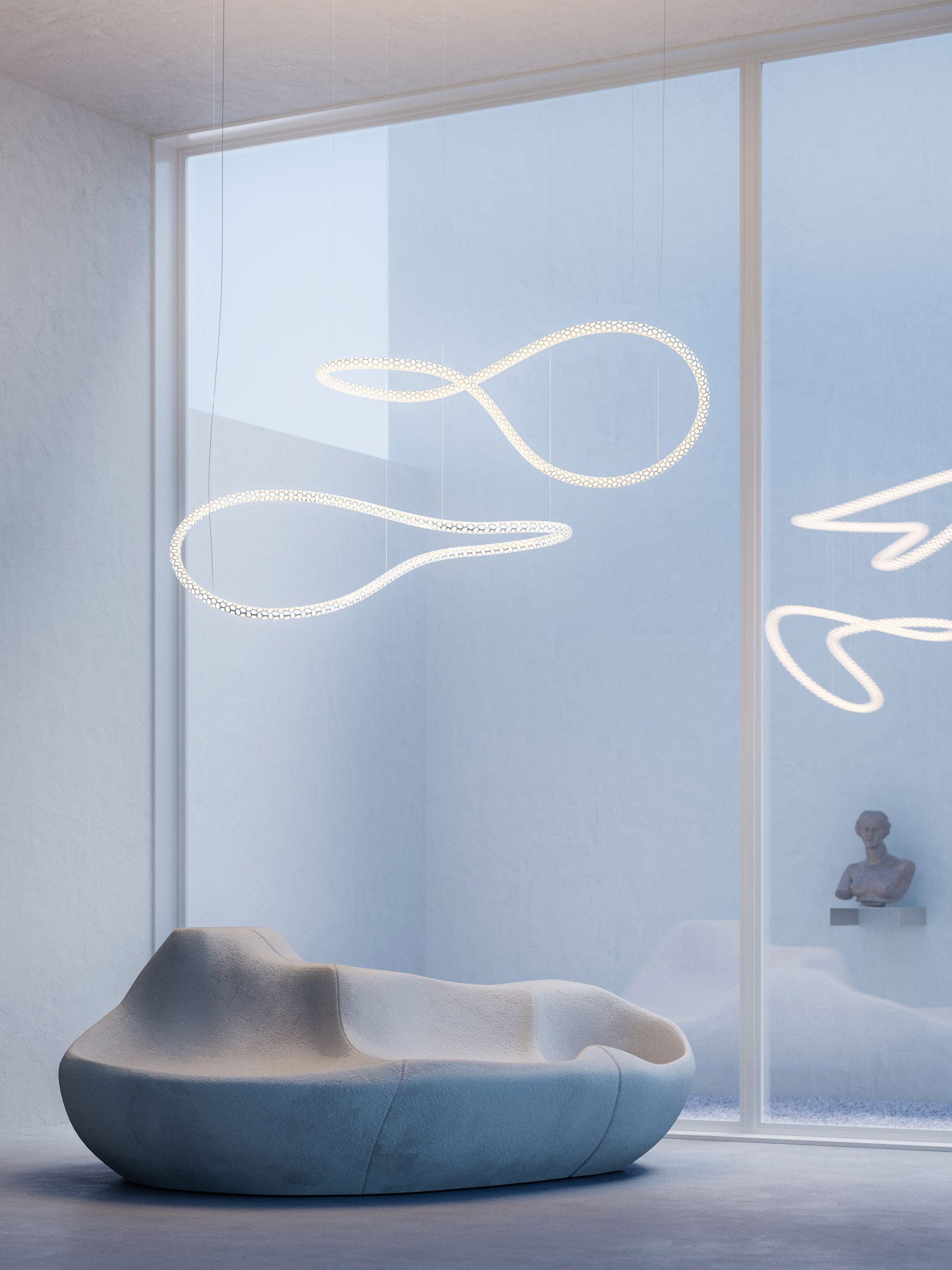 Squiggle Infinity Chandelier
