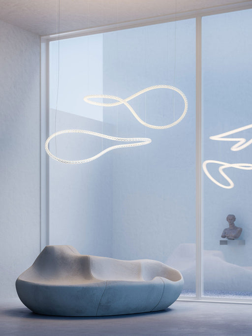 Squiggle Infinity Chandelier by Rotaliana
