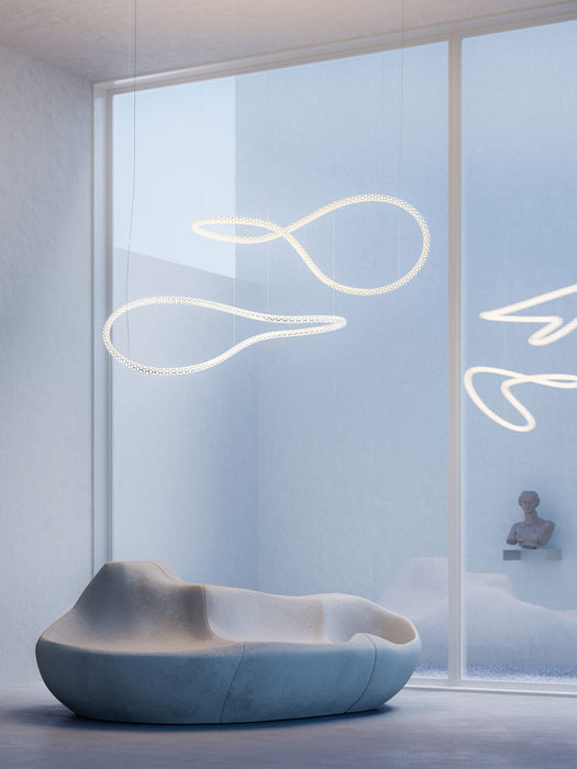 Squiggle Infinity Chandelier by Rotaliana