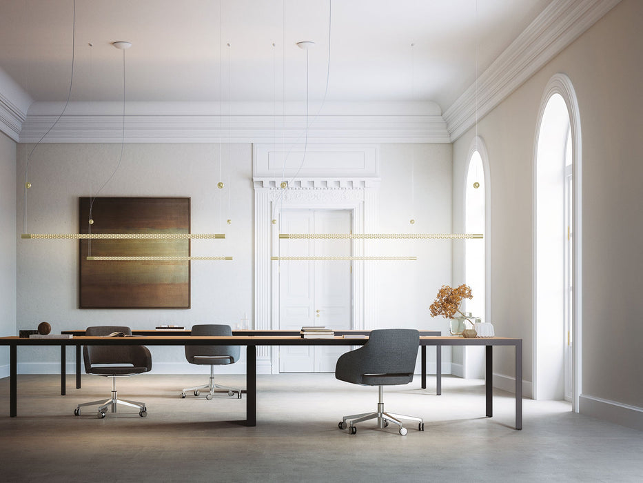Squiggle Linear Pendant by Rotaliana