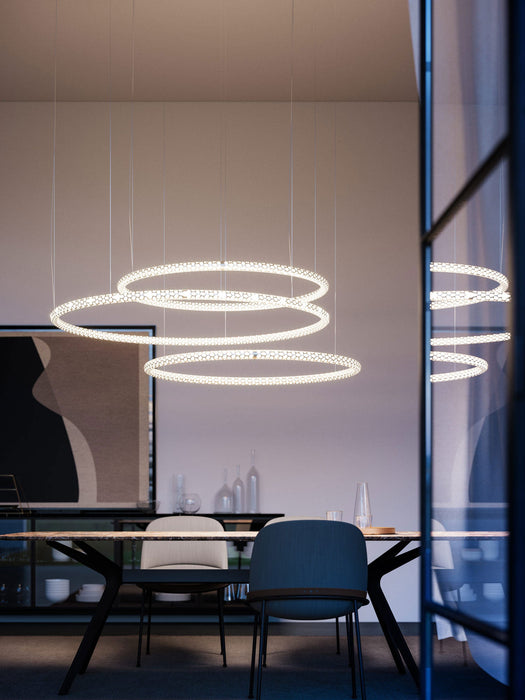 Squiggle Round Pendant by Rotaliana