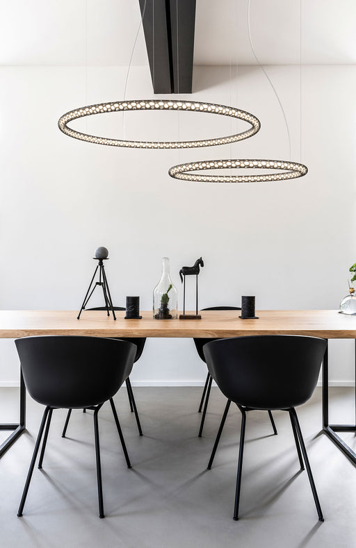 Squiggle Round Pendant by Rotaliana