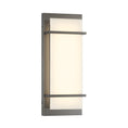 Load image into Gallery viewer, Tarnos 16" LED Wall Sconce in Gun Metal Finish with White Faux Alabaster - Minka-Lavery
