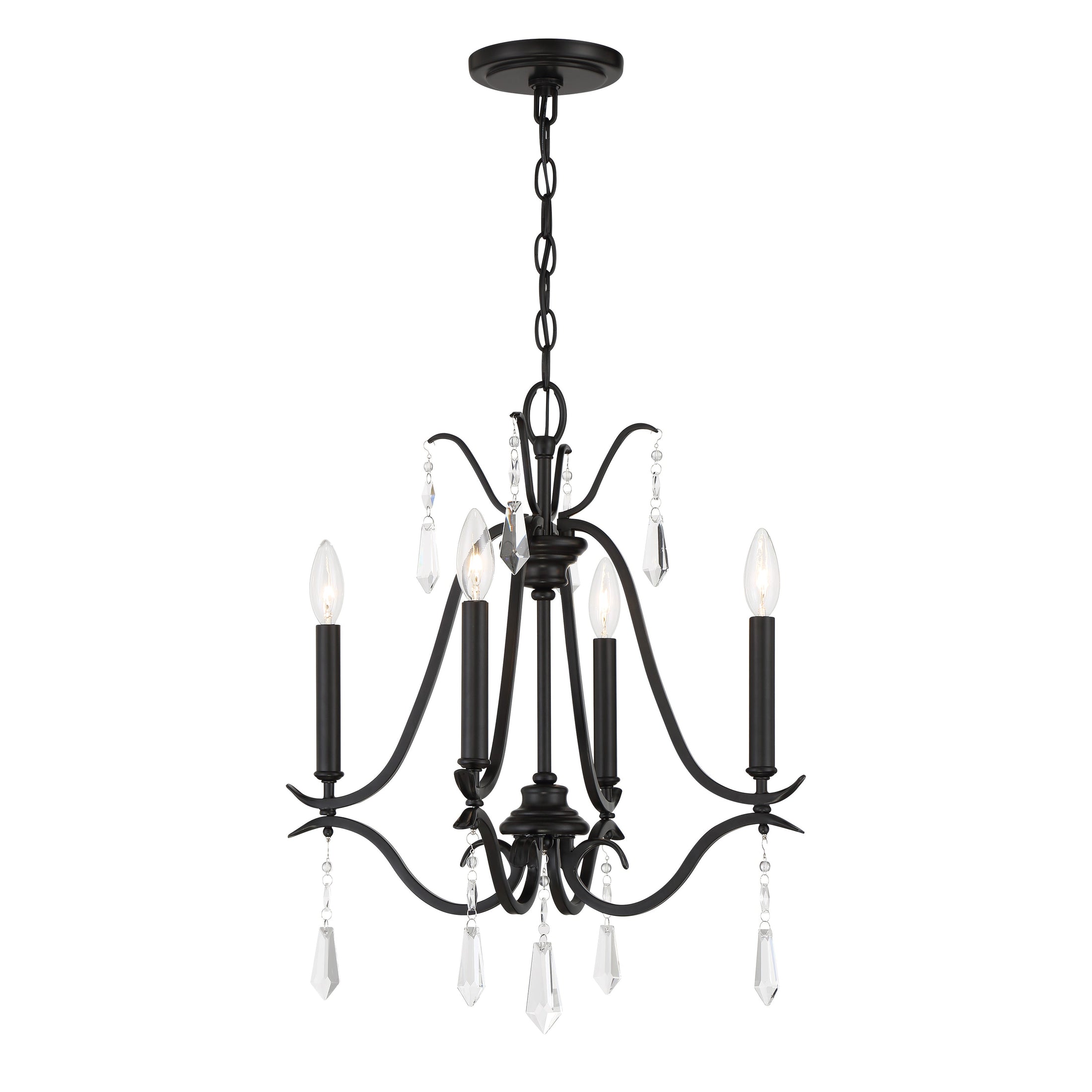 Laurel Estate - 4 Light Chandelier in Coal Finish - Minka-Lavery