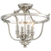 Audrey’s Point 4 Light Semi Flush in Polished Nickel Finish - Minka-Lavery