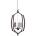 Middletown 5 Light Foyer Pendant in Downton Bronze Finish with Gold Highlights - Minka-Lavery