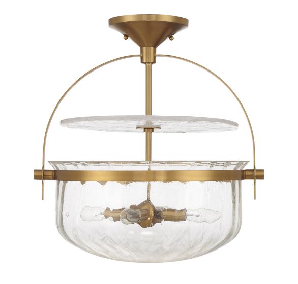 Savoy House Denmar 4-Light Convertible Semi-Flush or Pendant
