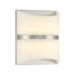 Velaux 10.5" LED Wall Sconce in Bruch Nickel Finish with White Faux Alabaster - Minka-Lavery