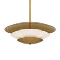 Load image into Gallery viewer, Solara 5-Light Pendant - Legacy Brass with Faux Alabaster - Minka-Lavery
