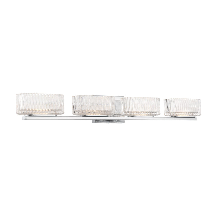 SPARREN LED 1 Light Bath in Chrome Finish and Clarity Glass - Minka-Lavery