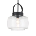 Load image into Gallery viewer, WickGlow 1-Light Pendant - Dark Matte Black with Clear Glass - Minka-Lavery
