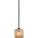 Raiden™ 1 Light Mini Pendant in Iron Oxide Finish with Venetian Scavo Glass - Minka-Lavery