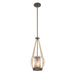 Stutterhein 21" 1 Light Pendant in Sand Bronze Finish and Clear Glass - Minka-Lavery