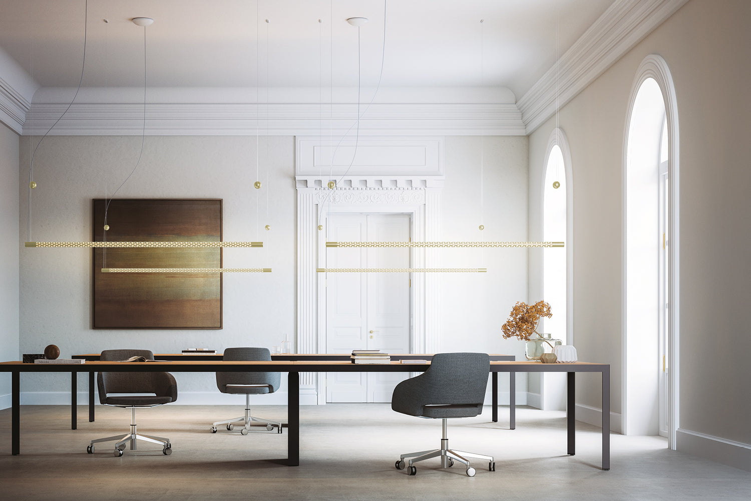 Squiggle Balance Linear Pendant