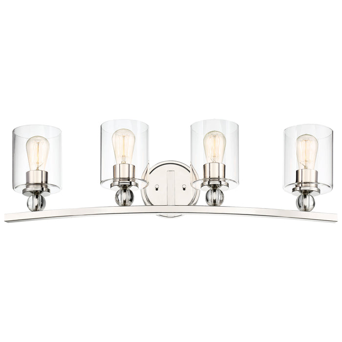 Studio 5 4 Light Bath in Polished Nickel Finish with Clear Glass - Minka-Lavery