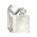 Crystal Kay 1 Light Bath Vanity in Chrome, Reversible, with Clear Pressed Glass - Minka-Lavery