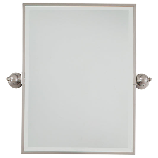 Pivoting Mirrors Rectangle Pivoting Mirror in Brushed Nickel Finish - Minka-Lavery