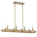 Load image into Gallery viewer, Windward Passage 8 Light Island in Soft Brass Finish with Natural Rope - Minka-Lavery
