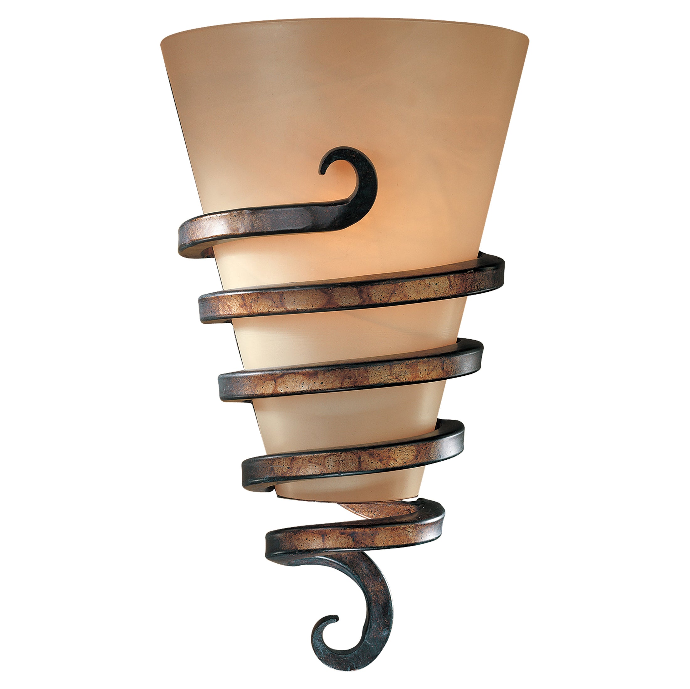 Tofino™ 1 Light Wall Sconce in Tofino Bronze™ Finish with Marbre Grabar™ Glass - Minka-Lavery