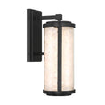 Load image into Gallery viewer, Salt Creek LED Outdoor Wall Sconce in Coal Black Finish with Acrylic Quartz Rock - Minka-Lavery
