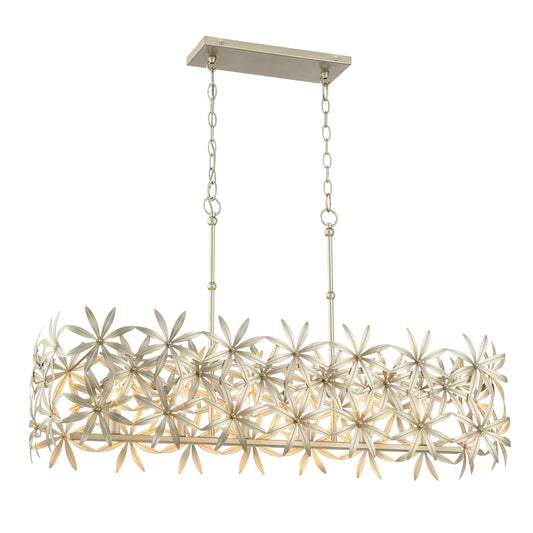 Flower Child 6 Light Island in Ambry Gold Finish - Minka-Lavery