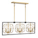 Titans Trace 6 Light Island in Sand Coal and Painted Honey Gold Finish - Minka-Lavery
