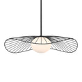 Load image into Gallery viewer, Langley 1-Light Pendant - Dark Matte Black with Etched Opal Glass - Minka-Lavery
