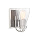 Garrison Garrison - 1 Light Bath - Brush Nickel with Shale Wood - Seeded Glass - Minka-Lavery