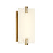 Aizen 12" LED Wall Sconce in Soft Brass Finish with Faux Alabaster - Minka-Lavery